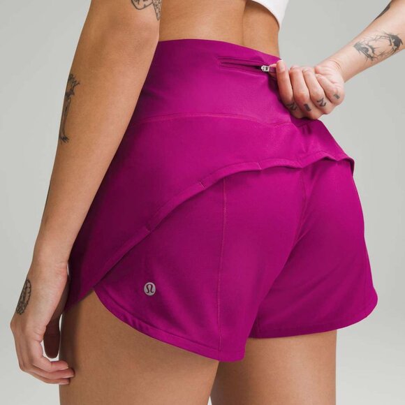 lululemon athletica Pants - NWT Lululemon Speed Up High Rise Shorts 4", Sz 6, Magenta Purple